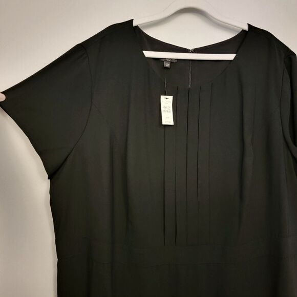 Talbots Black Pleated Dress - Picture 3 of 6